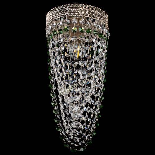 Люстра Флоренция №1 Водоворот зеленая в Химках Гусь Хрустальный