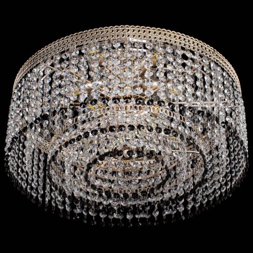 Люстра Флоренция капель оптикон черная в Химках Гусь Хрустальный