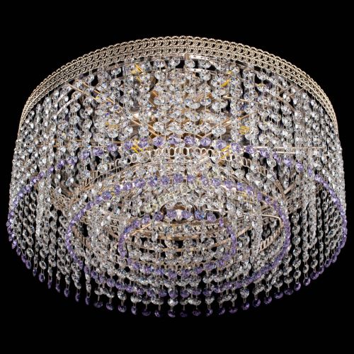 Люстра Флоренция капель оптикон фиолетовая в Химках Гусь Хрустальный