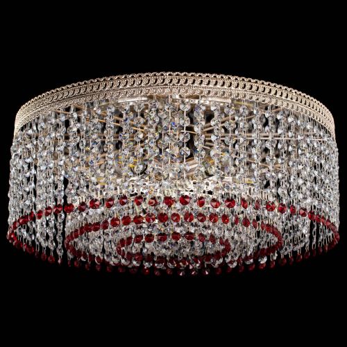 Люстра Флоренция капель оптикон красная в Химках Гусь Хрустальный