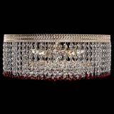 Люстра Флоренция капель оптикон красная в Химках