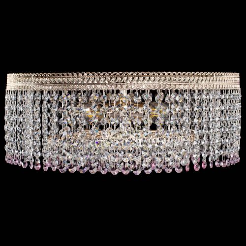 Люстра Флоренция капель оптикон розовая в Химках Гусь Хрустальный