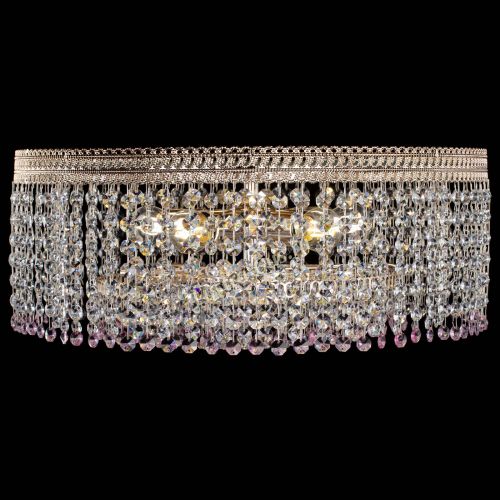 Люстра Флоренция капель оптикон розовая в Химках Гусь Хрустальный