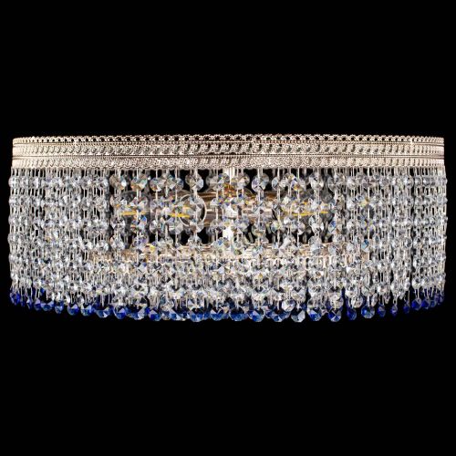 Люстра Флоренция капель оптикон синяя в Химках Гусь Хрустальный