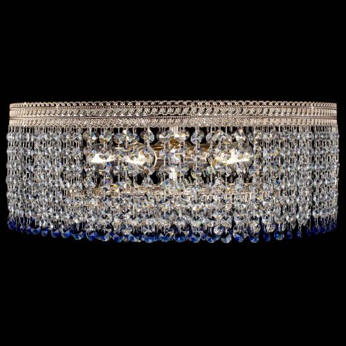 Люстра Флоренция капель оптикон синяя в Химках Гусь Хрустальный