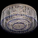 Люстра Флоренция капель оптикон синяя в Химках