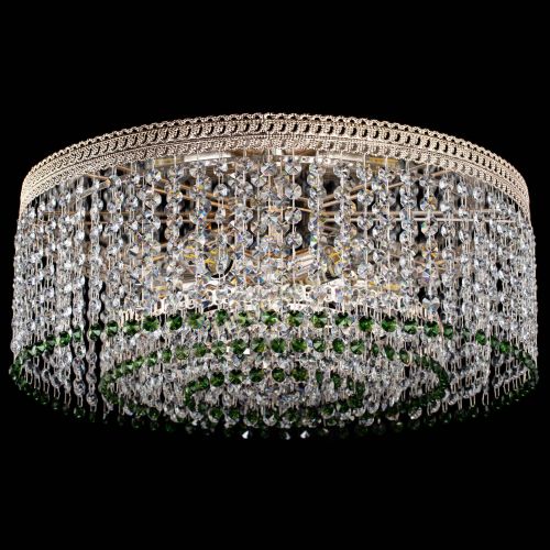 Люстра Флоренция капель оптикон зеленая в Химках Гусь Хрустальный