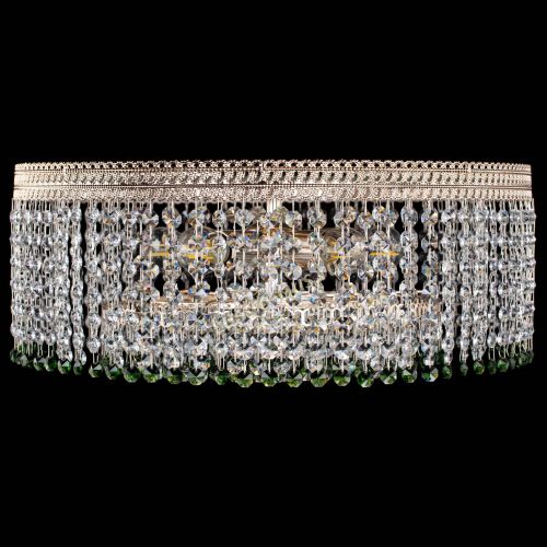 Люстра Флоренция капель оптикон зеленая в Химках Гусь Хрустальный