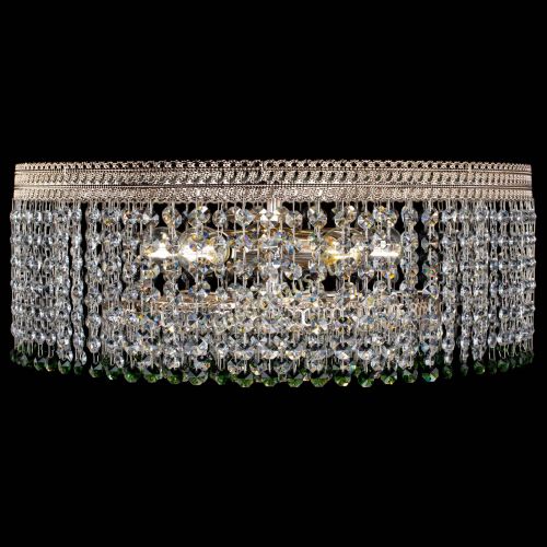 Люстра Флоренция капель оптикон зеленая в Химках Гусь Хрустальный