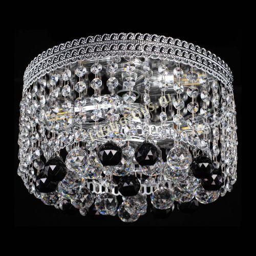 Люстра Флоренция шар №2 черная в Химках Гусь Хрустальный