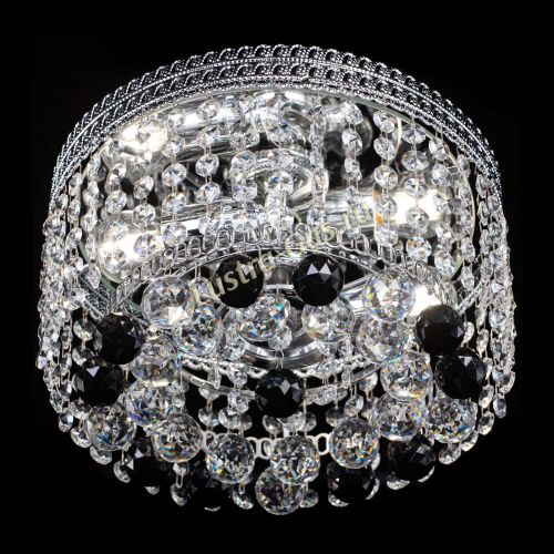 Люстра Флоренция шар №2 черная в Химках Гусь Хрустальный