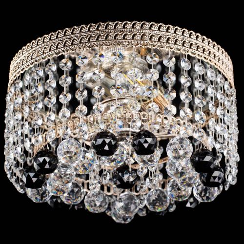 Люстра Флоренция шар №2 черная в Химках Гусь Хрустальный