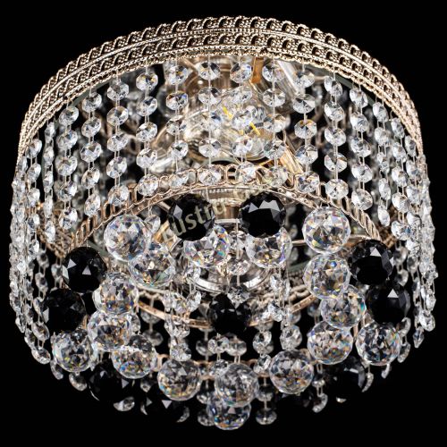 Люстра Флоренция шар №2 черная в Химках Гусь Хрустальный