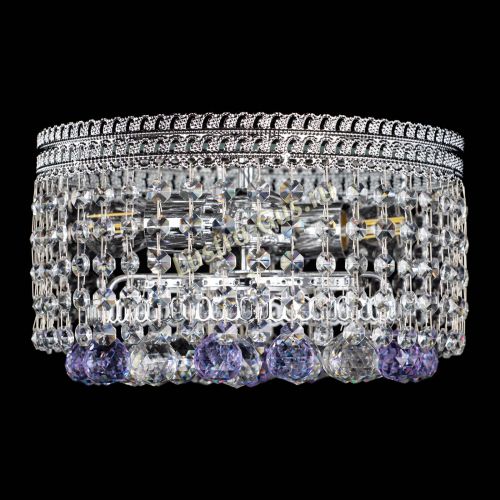 Люстра Флоренция шар №2 фиолетовая в Химках Гусь Хрустальный