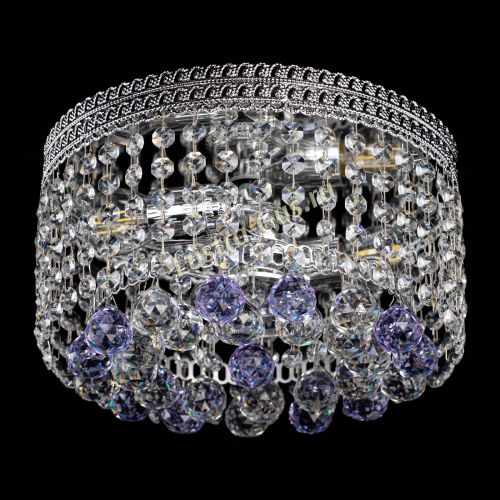 Люстра Флоренция шар №2 фиолетовая в Химках Гусь Хрустальный