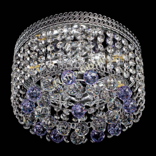 Люстра Флоренция шар №2 фиолетовая в Химках Гусь Хрустальный