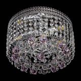 Люстра Флоренция шар №2 розовая в Химках