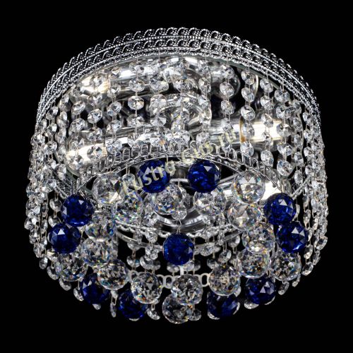 Люстра Флоренция шар №2 синяя в Химках Гусь Хрустальный