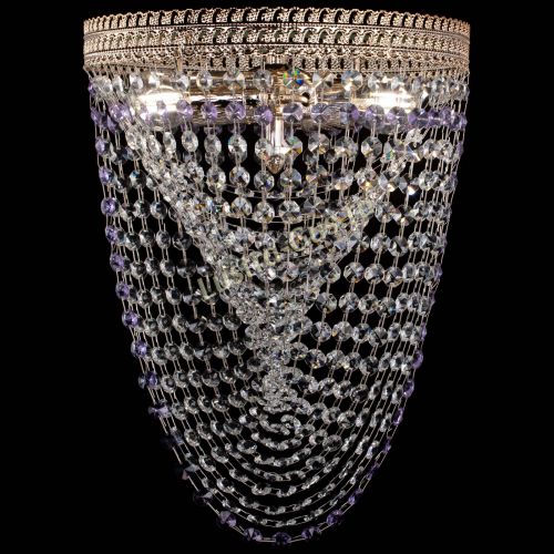 Люстра Флоренция Водоворот фиолетовая в Химках Гусь Хрустальный