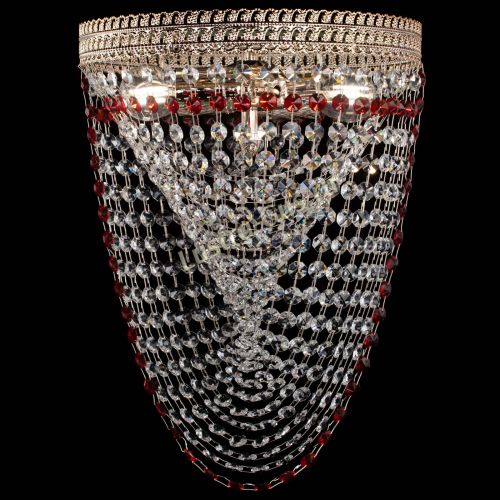 Люстра Флоренция Водоворот красная в Химках Гусь Хрустальный
