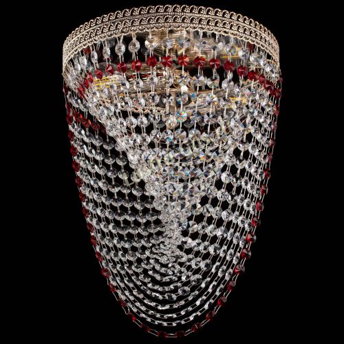 Люстра Флоренция Водоворот красная в Химках Гусь Хрустальный