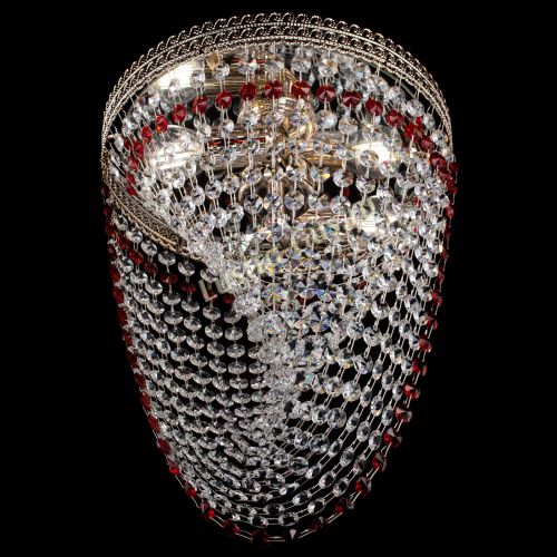 Люстра Флоренция Водоворот красная в Химках Гусь Хрустальный