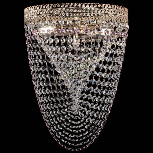 Люстра Флоренция Водоворот розовая в Химках Гусь Хрустальный