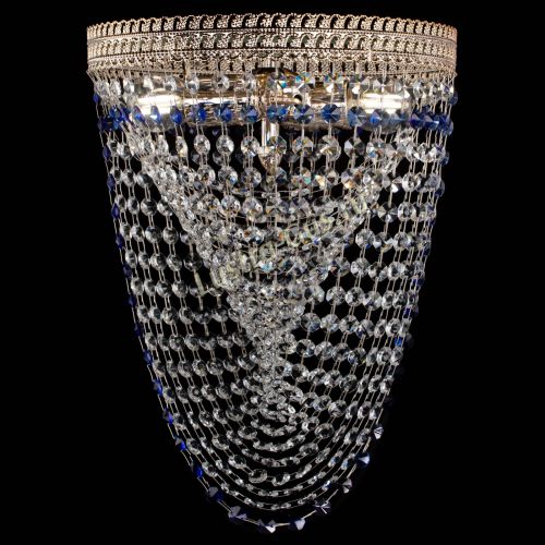 Люстра Флоренция Водоворот синяя в Химках Гусь Хрустальный