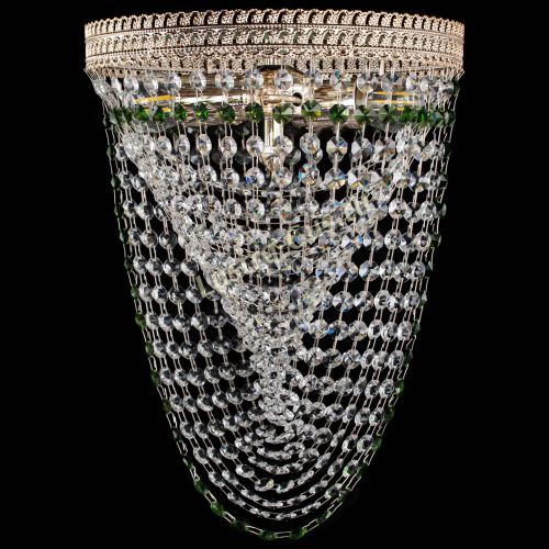 Люстра Флоренция Водоворот зеленая в Химках Гусь Хрустальный