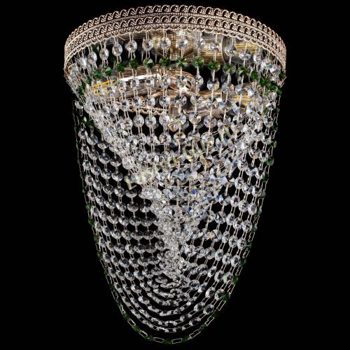 Люстра Флоренция Водоворот зеленая в Химках Гусь Хрустальный