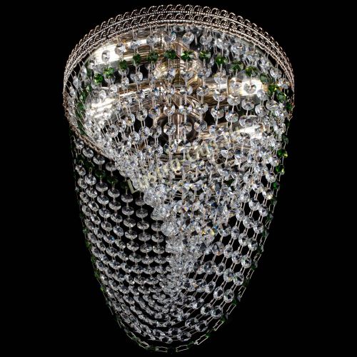 Люстра Флоренция Водоворот зеленая в Химках Гусь Хрустальный