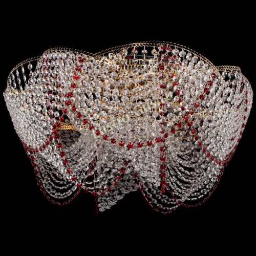 Люстра Галактика №4 красная в Химках Гусь Хрустальный