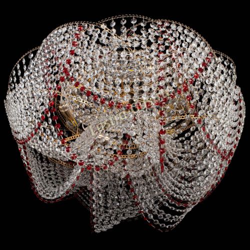 Люстра Галактика №4 красная в Химках Гусь Хрустальный