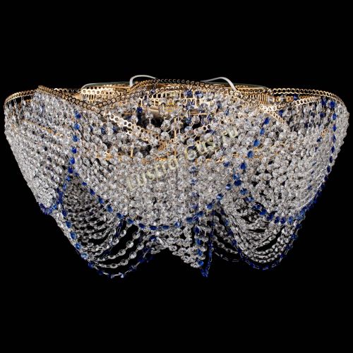 Люстра Галактика №4 синяя в Химках Гусь Хрустальный