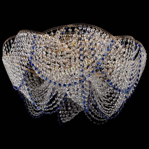 Люстра Галактика №4 синяя в Химках Гусь Хрустальный