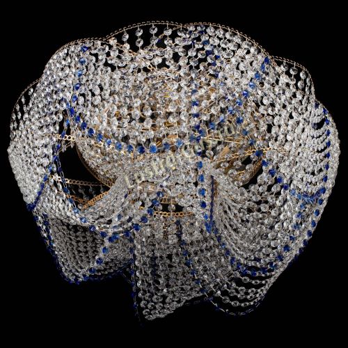 Люстра Галактика №4 синяя в Химках Гусь Хрустальный