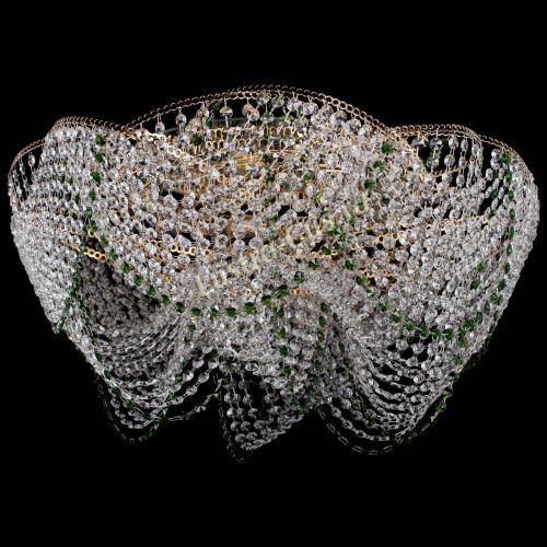 Люстра Галактика №4 зеленая в Химках Гусь Хрустальный