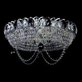 Люстра Глория №1 черная, диаметр - 500 мм, цвет фурнитуры - серебро, Люстры Гусь Хрустальный