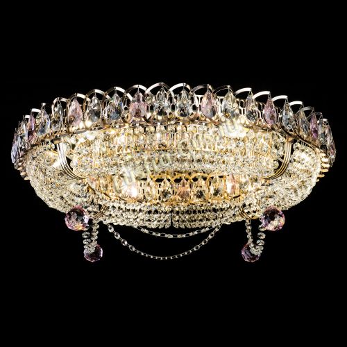 Люстра Глория №1 розовая в Химках Гусь Хрустальный