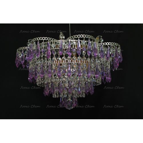 Люстра Ромашка Хризантема фиолетовая большой карашдаш в Химках Гусь Хрустальный