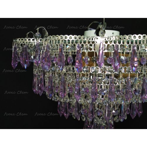 Люстра Ромашка Хризантема фиолетовая большой карашдаш в Химках Гусь Хрустальный