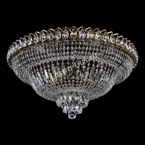 Люстра Хрустальный Каскад №1 700 мм под бронзу в Химках Гусь Хрустальный