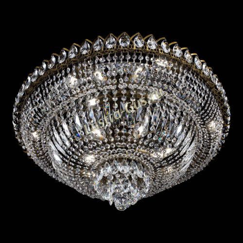 Люстра Хрустальный Каскад №1 700 мм под бронзу в Химках Гусь Хрустальный