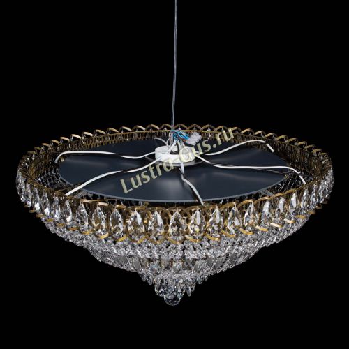 Люстра Хрустальный Каскад №1 700 мм под бронзу в Химках Гусь Хрустальный