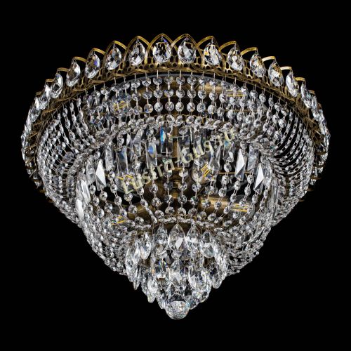 Люстра Хрустальный Каскад №1 под бронзу в Химках Гусь Хрустальный