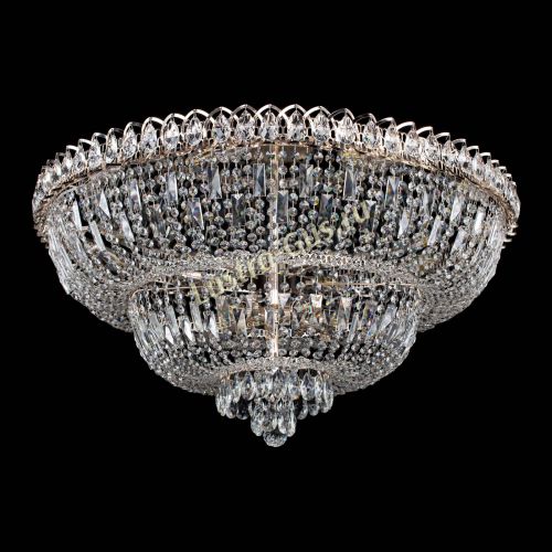 Люстра Хрустальный Каскад №15 с пластинками в Химках Гусь Хрустальный