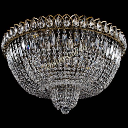 Люстра Хрустальный Каскад №2 журавлик под бронзу в Химках Гусь Хрустальный