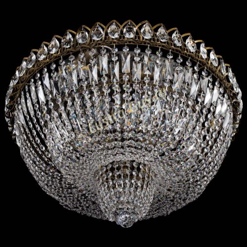 Люстра Хрустальный Каскад №2 журавлик под бронзу в Химках Гусь Хрустальный