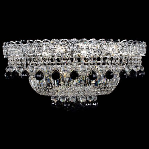 Люстра Хрустальный каскад №3 Шар черная в Химках Гусь Хрустальный