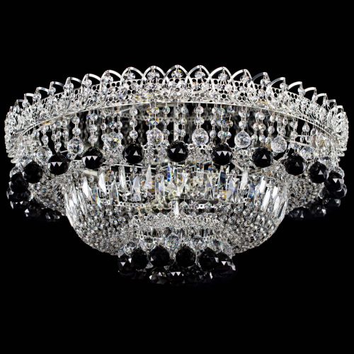Люстра Хрустальный каскад №3 Шар черная в Химках Гусь Хрустальный